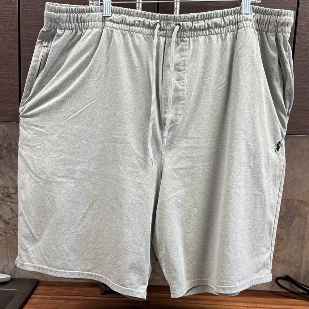Ralph Lauren Light Gray Athletic Drawstring Shorts